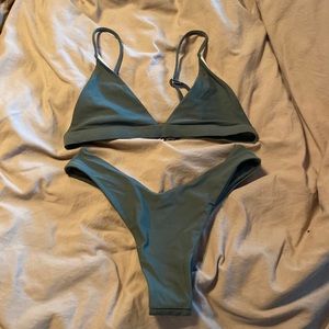 Green olive bikini